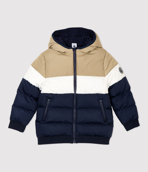 Doudoune enfant gar&ccedil;on bleu/multicouleur