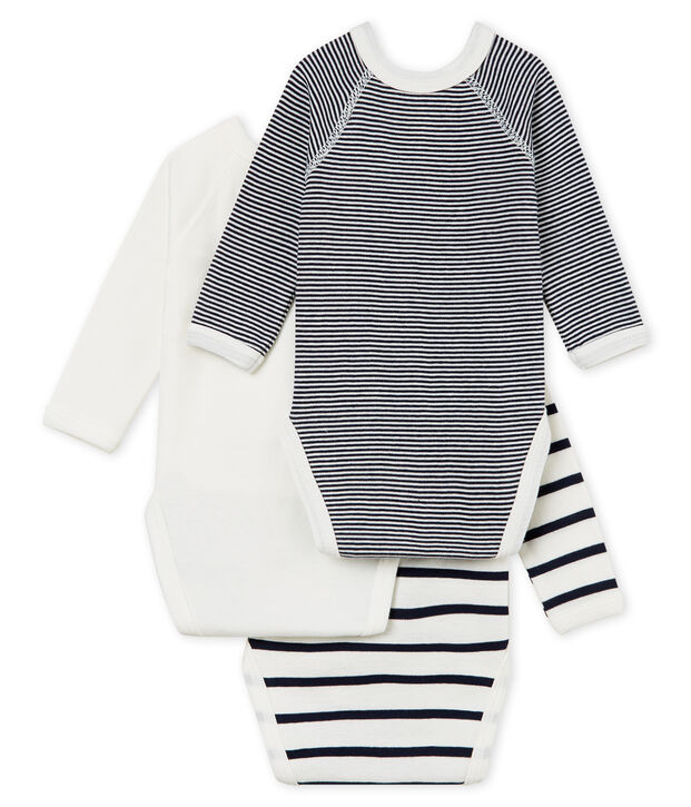 Trio de bodies naissance b&eacute;b&eacute; mixte multicouleur