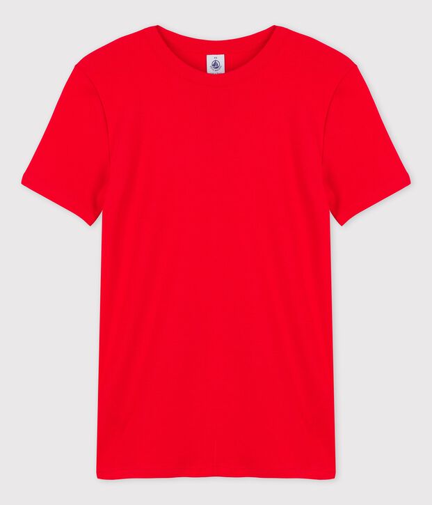 Tee-shirt L'ICONIQUE col rond en coton Femme rouge