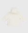 Manteau à capuche bébé ouatiné en sherpa écru MILK