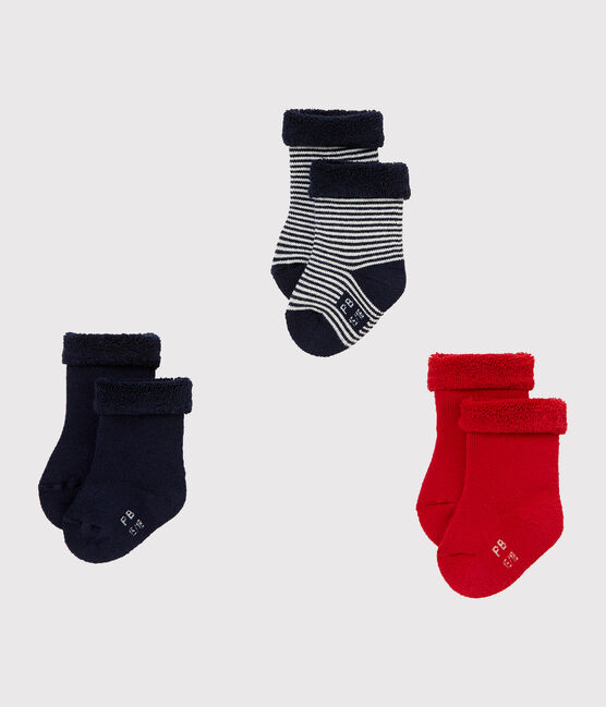Lot De Trois Paires De Chaussettes Bebe Mixte Variante 1 Petit Bateau