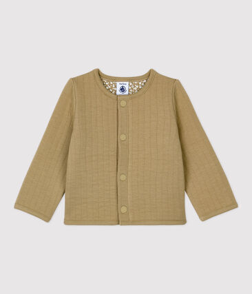 PETIT BATEAU - Cardigan en tubique matelassé bébé.