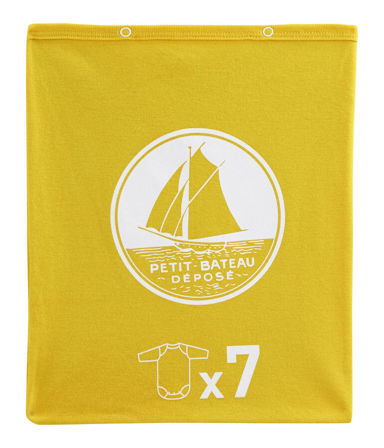 Pochette surprise de 7 bodies manches longues b&eacute;b&eacute; gar&ccedil;on multicouleur