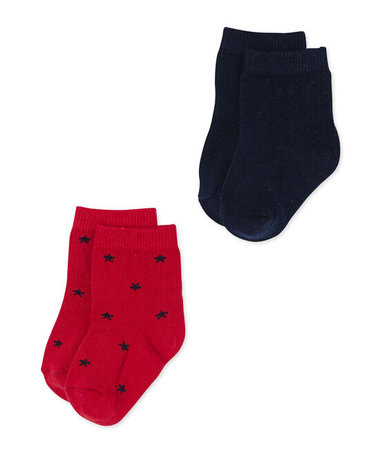 Lot de chaussettes bébé garçon unies + étoiles SPECIAL LOT 00
