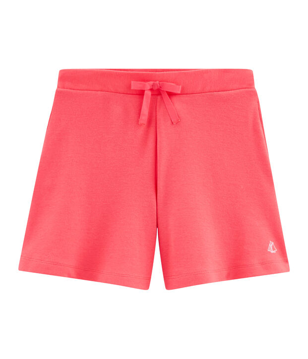Bermuda maille enfant fille rose