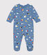Pyjama en molleton gratté imprimé espace bébé