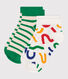 2 paires de chaussettes en coton imprimées enfant