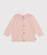 Cardigan en tricot de coton ajouré bébé