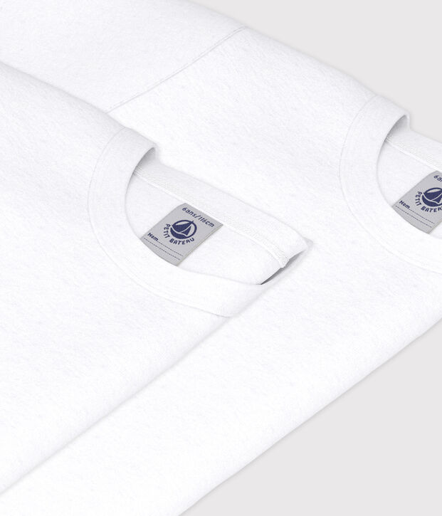 Lot de 2 tee-shirts manches courtes blancs gar&ccedil;on multicouleur