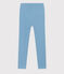 Legging en jersey élasthanne enfant fille bleu AZUL