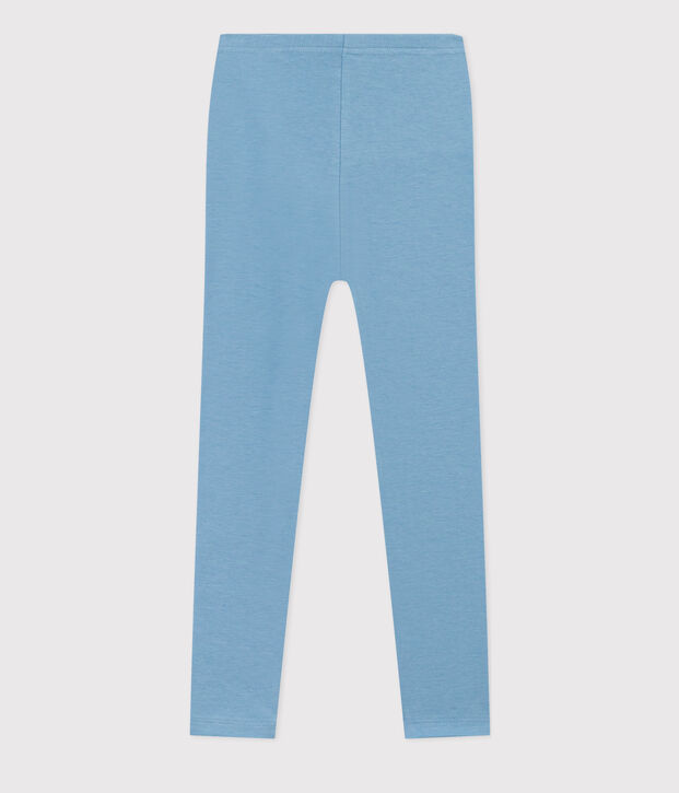 Legging en jersey &eacute;lasthanne enfant fille bleu