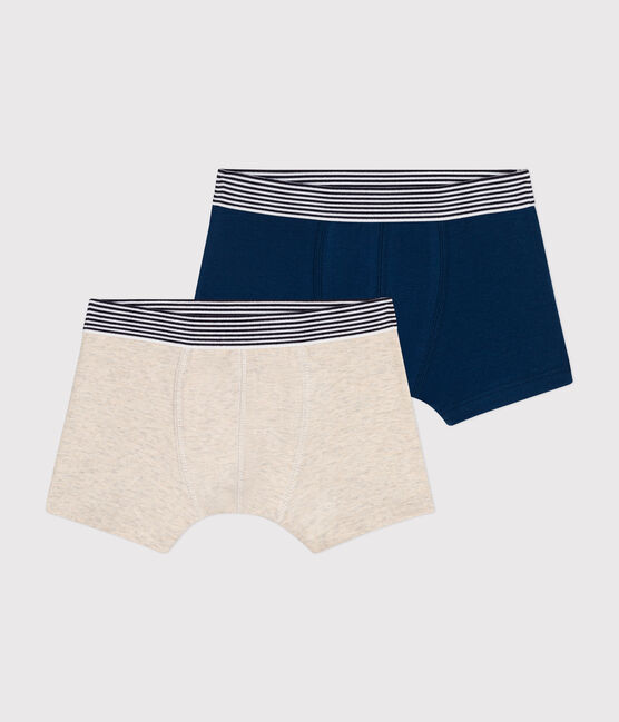 Lot de 2 boxers en coton et élasthanne petit garçon variante 1