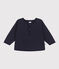 Sweatshirt en tubique matelassé bébé bleu SMOKING