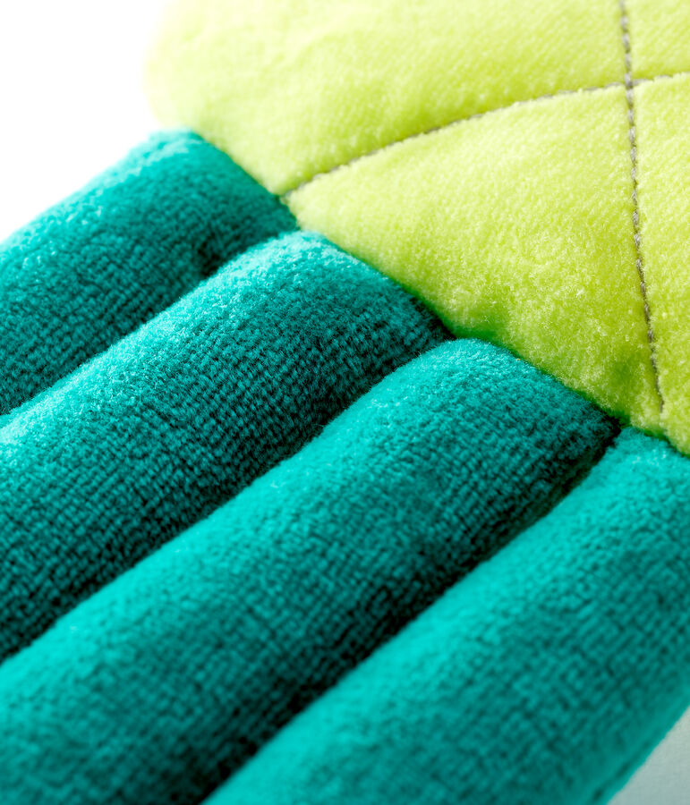 Coussin ananas en velours jaune SUNNY