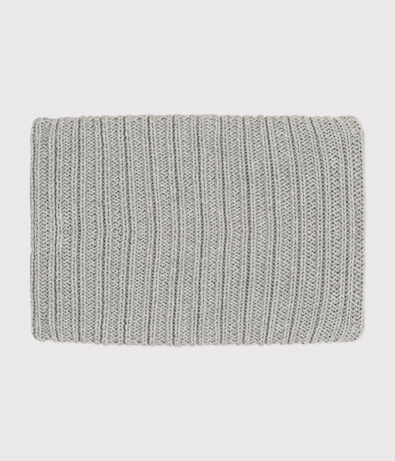 Snood en tricot doublé en polaire enfant gris CHATON CHINE