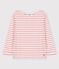 Marinière en coton Femme blanc MARSHMALLOW/ PAPAYE