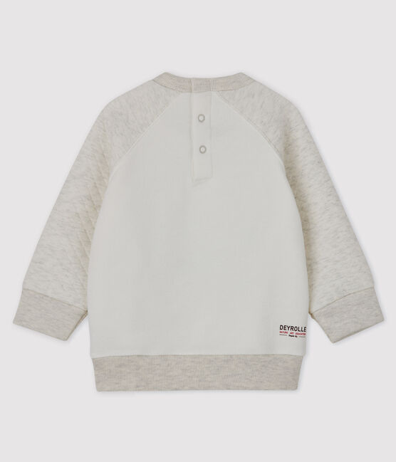 Sweatshirt bébé garçon Petit Bateau x Deyrolle blanc MARSHMALLOW/ MONTELIMAR