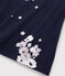 Tee-shirt sérigraphié enfant fille bleu SMOKING