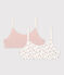 Lot de 2 brassières fleur en coton et élasthanne variante 1