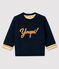 Sweatshirt bébé garçon en tubique bleu SMOKING