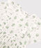 Robe imprimée en gaze de coton bio enfant fille blanc MARSHMALLOW/blanc MULTICO
