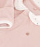 Pyjama b&eacute;b&eacute; en velours rose SALINE