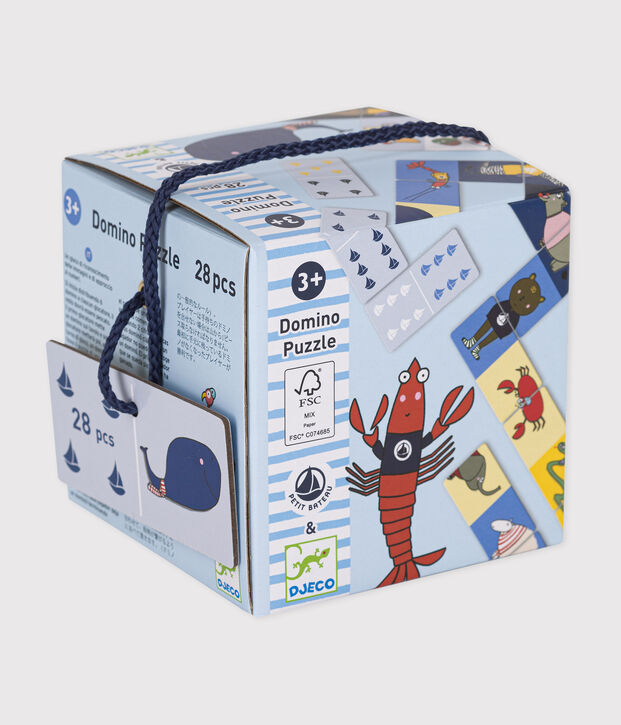 Jeu Domino-Puzzle &ndash; Djeco x Petit Bateau multicouleur