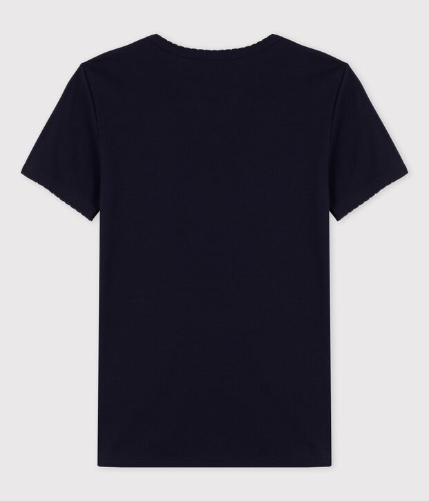Tee-shirt L'ICONIQUE cocotte en coton bio Femme bleu marine