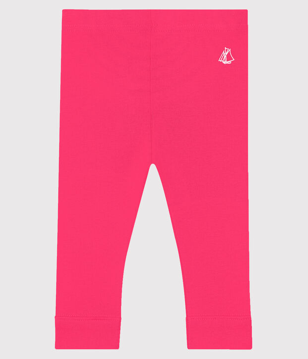 Legging en coton b&eacute;b&eacute; rose