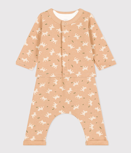 Ensemble en molleton imprimé bébé TOURONE/ MULTICO