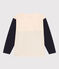 Tee-shirt manches longues en coton enfant garçon blanc AVALANCHE/ MULTICO