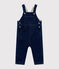Salopette longue maille effet denim bébé mixte bleu JEAN