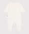 Pyjama bébé en coton petites étoiles blanc MARSHMALLOW/blanc MISTIGRI