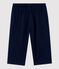 Pantalon en gaze de coton bio bébé bleu SMOKING