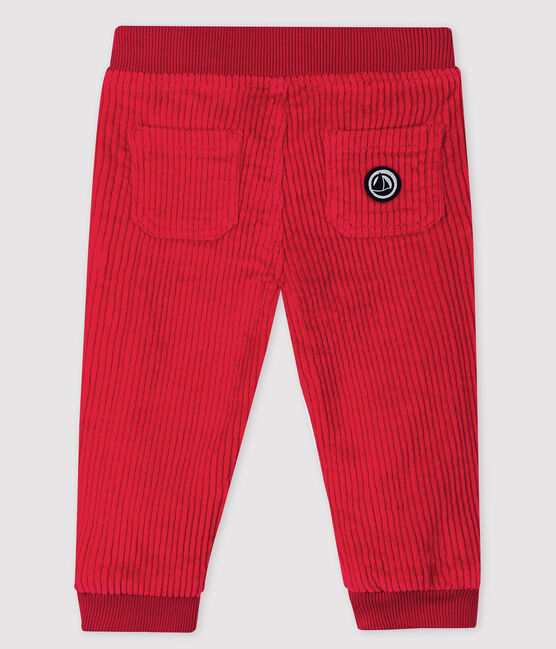 Pantalon bébé garçon en velours rouge TERKUIT