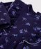 Robe b&eacute;b&eacute; en coton manches longues imprim&eacute;e &agrave; fleurs bleu/multicouleur