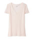 Tee shirt manches courtes col v femme