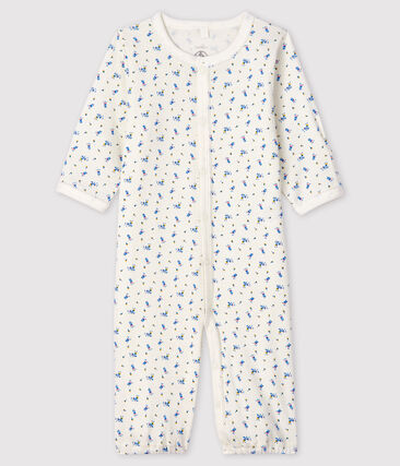 PETIT BATEAU - Combisac à fleurs bébé en coton biologique