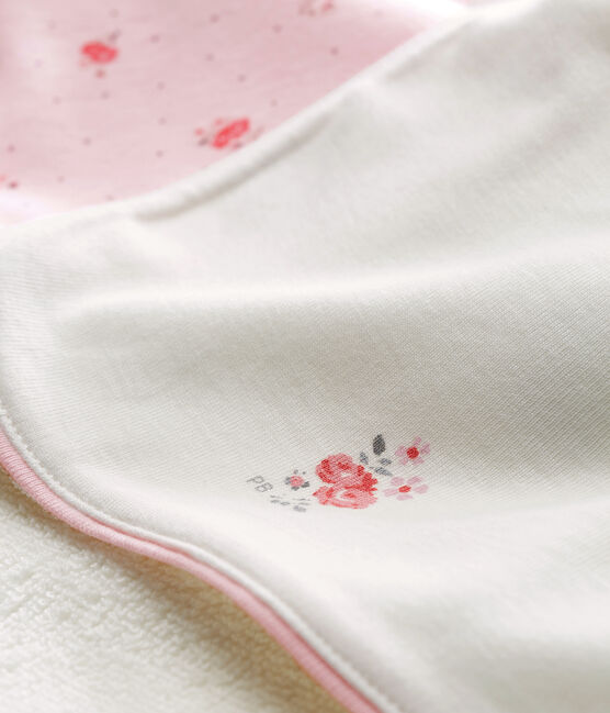 Coffret carré de bain et bavoir bébé fille variante 1