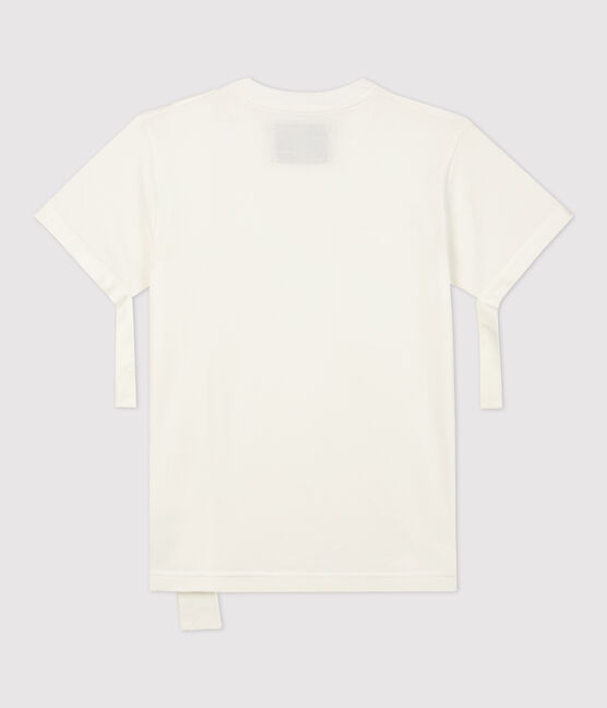 Tee shirt Femme/Homme Christoph Rumpf x Petit Bateau blanc MARSHMALLOW