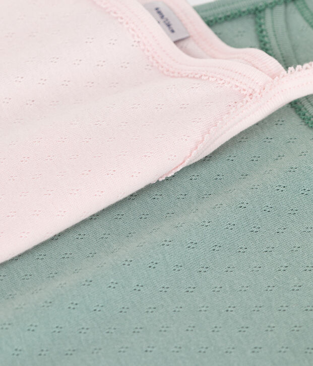 Lot de 2 d&eacute;bardeurs enfant en coton &agrave; fines bretelles multicouleur