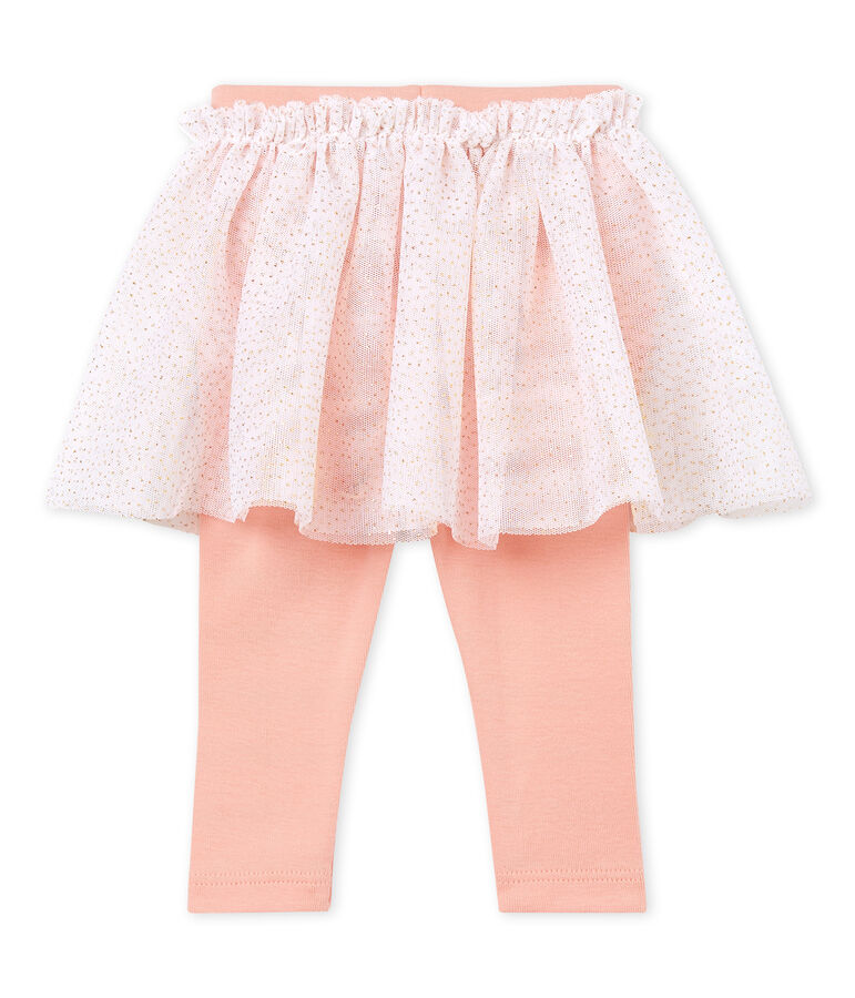 Jupe legging b&eacute;b&eacute; fille blanc