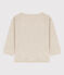 Tee-shirt manches longues bébé en maille côtelée beige MONTELIMAR CHINE