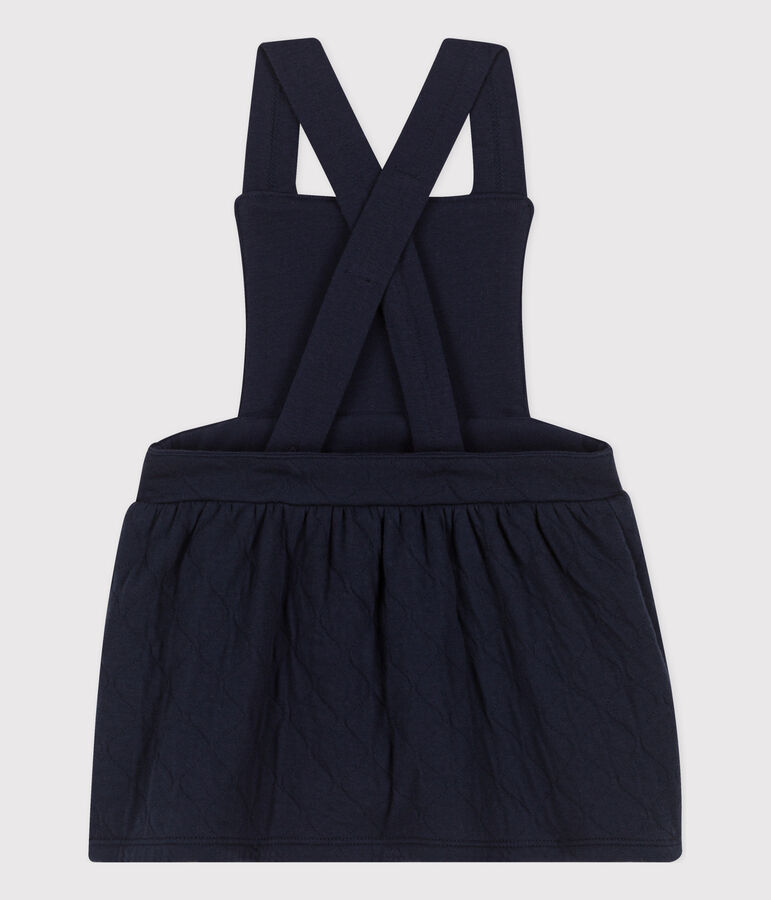 Robe sans manche b&eacute;b&eacute; imprim&eacute;e en tubique matelass&eacute; bleu SMOKING