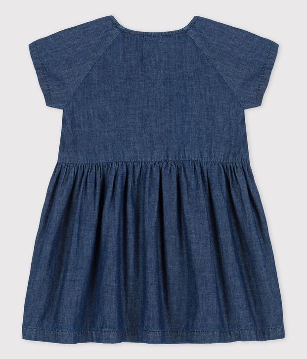 Robe en denim l&eacute;ger bio b&eacute;b&eacute; bleu