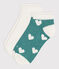 Lot de 2 paires de chaussettes enfant fille variante 1