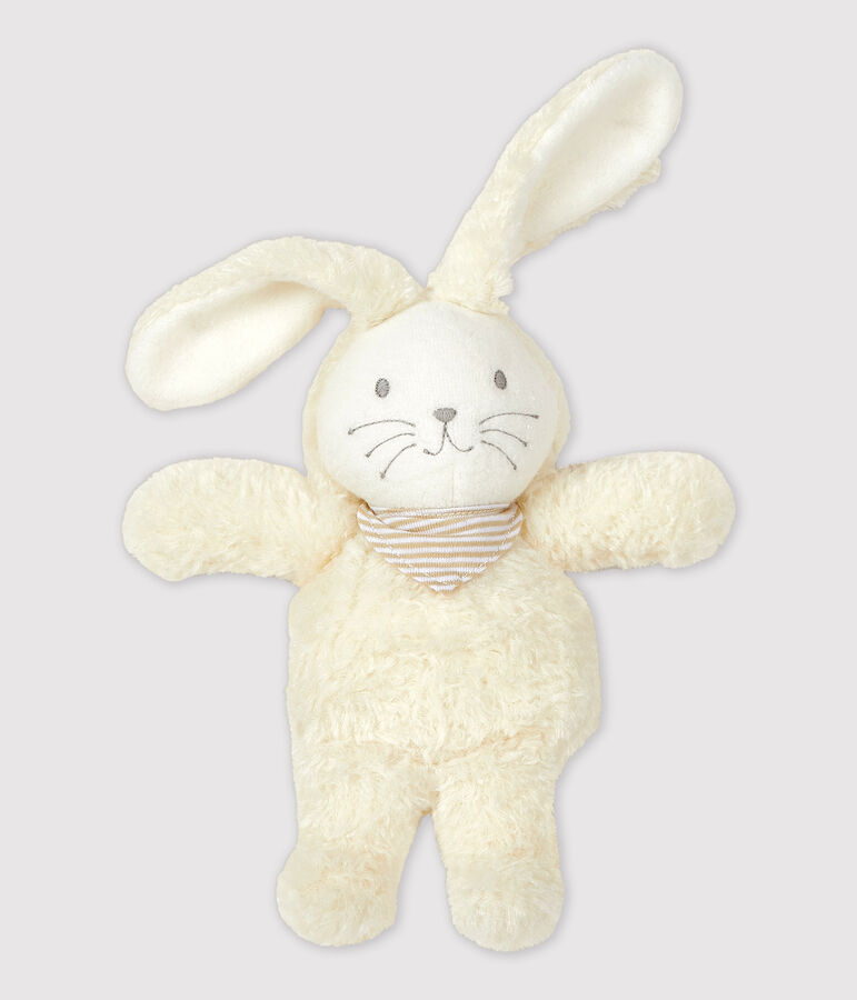 Doudou lapin musical: un cadeau de naissance id&eacute;al ! blanc MARSHMALLOW