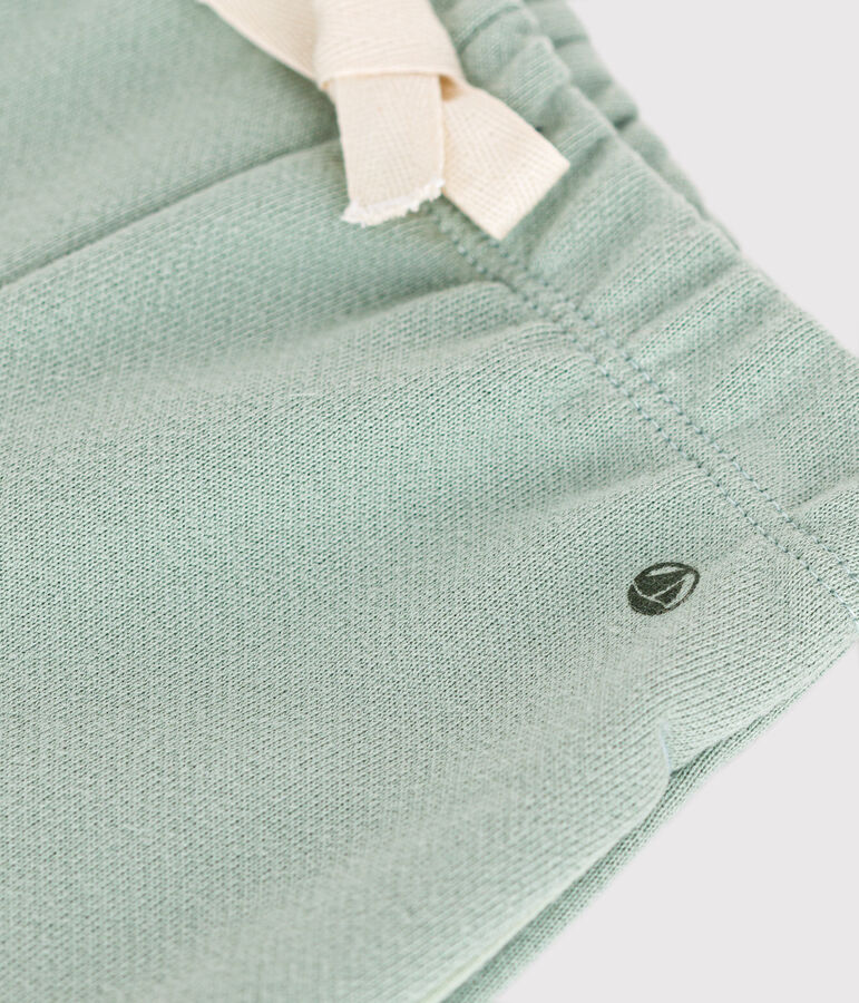 Pantalon en molleton b&eacute;b&eacute; vert