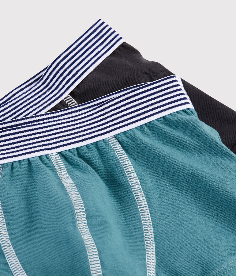 Lot de 2 boxers uni petit gar&ccedil;on variante 1