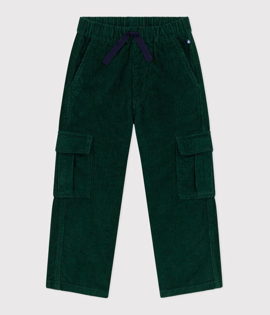 Pantalon cargo enfant en velours uni WILLOW